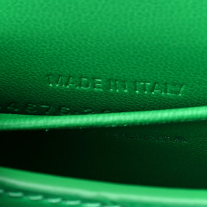Balenciaga Shiny Calfskin Tonal B Crocodile Embossed Hourglass Top Handle Bag Mini with Chain Vivid Green 8 of 8