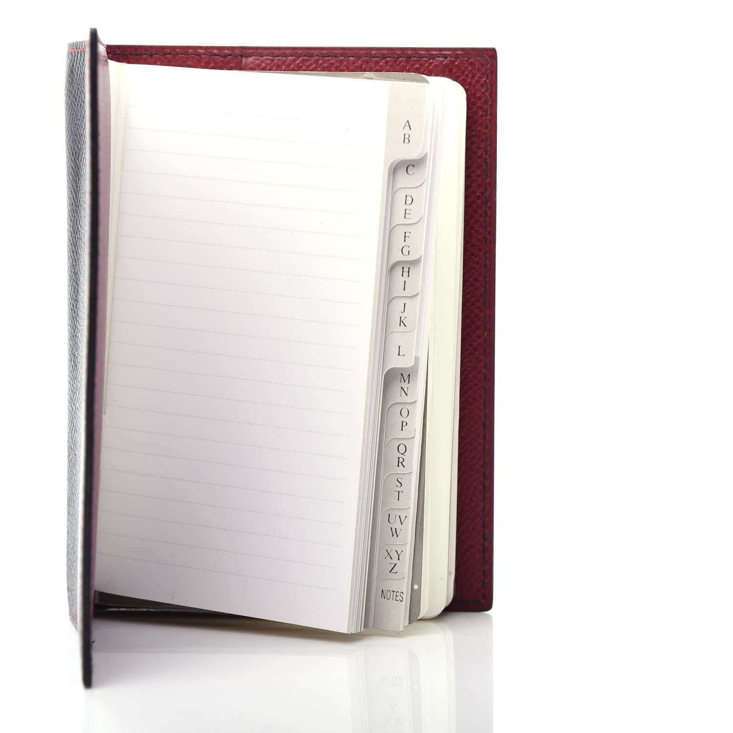 Hermes Courchevel Globe Trotter PM Agenda Cover Black Rouge Vif 6 of 9