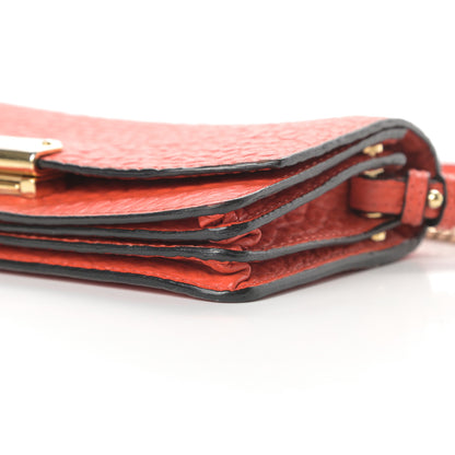 Burberry Signature Grain Small Madison Chain Clutch Orange 11 of 17