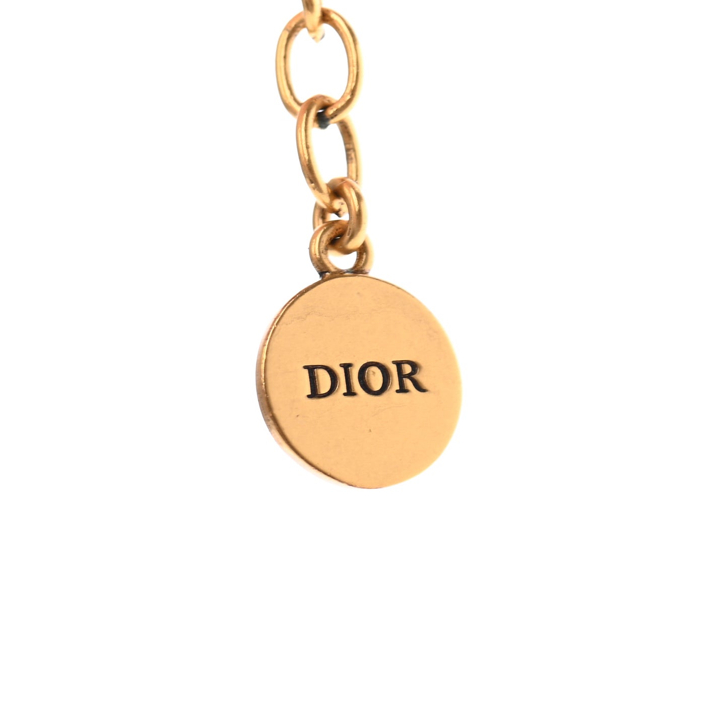 Metal CD Choker Necklace Gold