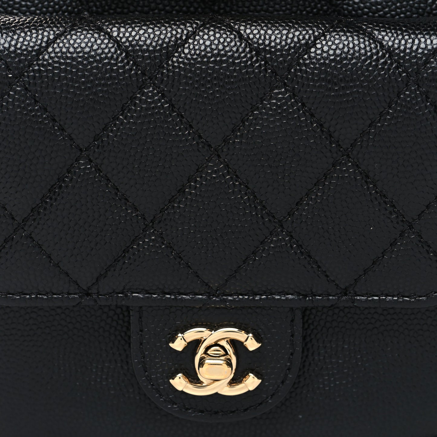 Caviar Quilted CC Day Camera Case Black