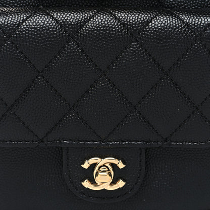 Chanel Caviar Quilted CC Day Camera Case Black 9 of 11