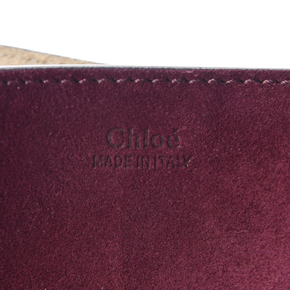 Chloe Suede Smooth Calfskin Drew Shoulder Bag Dark Purple 6 of 9
