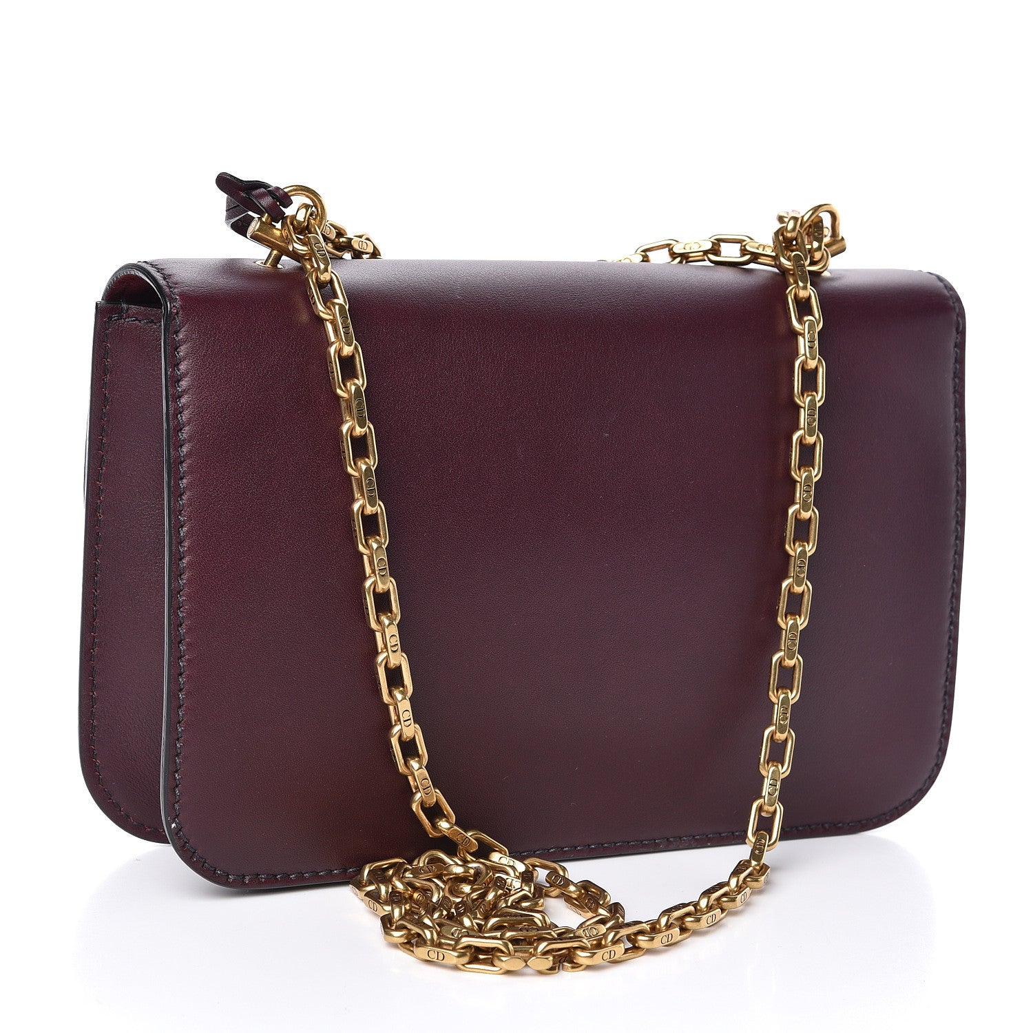 Christian Dior Calfskin Large Dioraddict Flap Bag Deep Amaranth 3 of 9