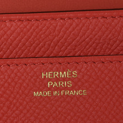 Hermes Epsom Constance Long Wallet Rose Jaipur 8 of 20