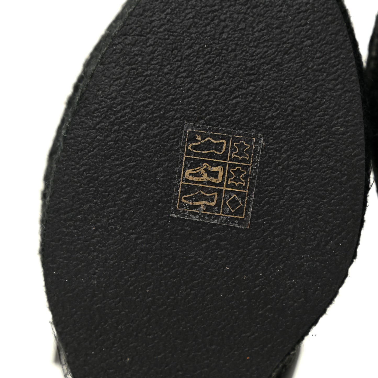 Calfskin Tribute 95 Platform Espadrille Wedge Sandals 37 Black