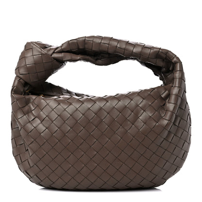 Bottega Veneta Nappa Intrecciato Teen Jodie Hobo Taupe Grey 1 of 9