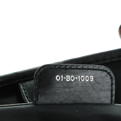 Christian Dior Coated Canvas Cannage Large Panarea Wood Tote Black 7 of 9