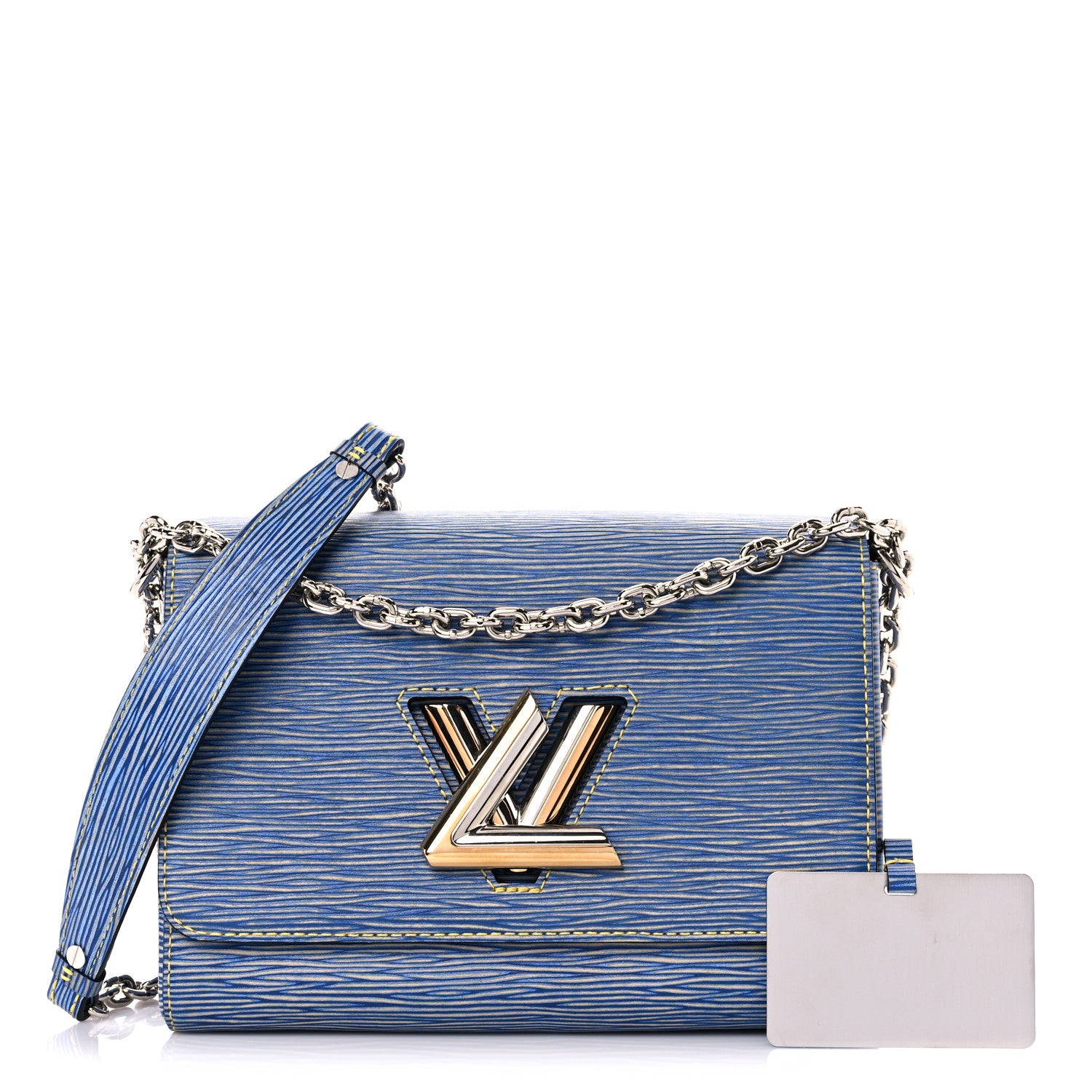 Louis Vuitton Epi Twist Shoulder Bag MM Denim Light 1 of 17