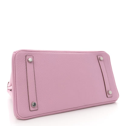Hermes Taurillon Clemence Birkin 30 Mauve Sylvestre 4 of 12