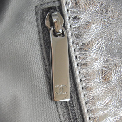 Chanel Metallic Perforated Lambskin Hollywood Hobo Silver 8 of 10
