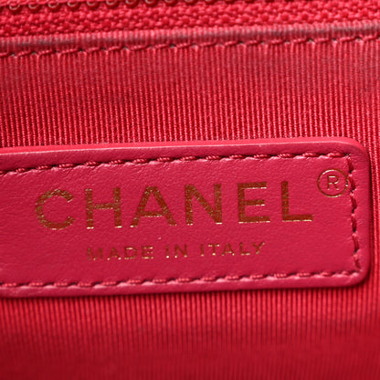 Chanel Shiny Aged Calfskin CC Chain Drawstring Bag Black 6 of 13