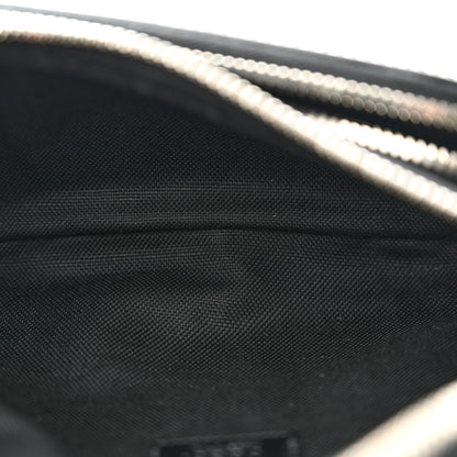 Gucci GG Supreme Monogram Textured Calfskin Retro Interlocking G Belt Bag Black 5 of 10
