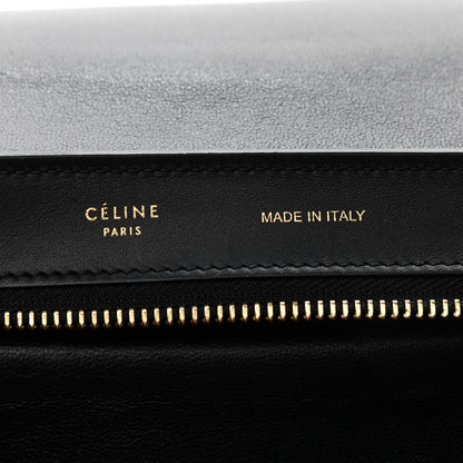 Celine Textured Calfskin Suede Small Tri-Color Trapeze Vermillion 6 of 10