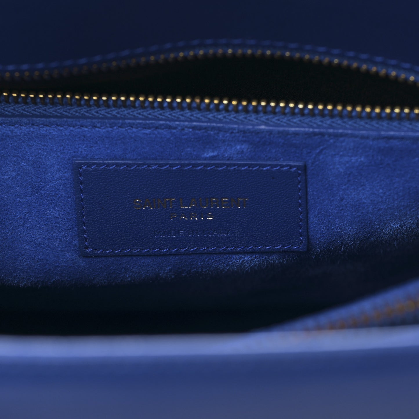 Calfskin Small Sac De Jour Black Royal Blue