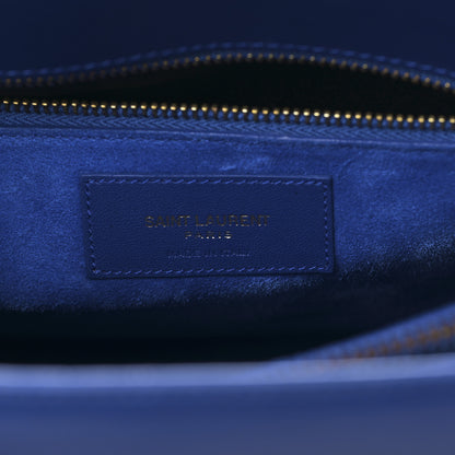 Saint Laurent Calfskin Small Sac De Jour Black Royal Blue 6 of 8