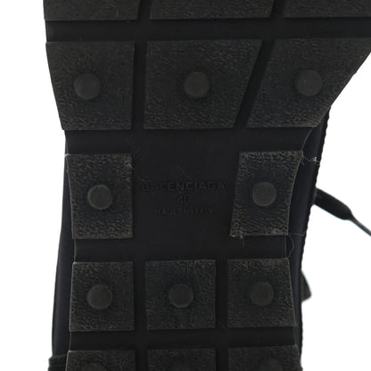 Balenciaga Mesh Calfskin Neoprene Suede Womens Race Runner Sneakers 40 Black 7 of 21