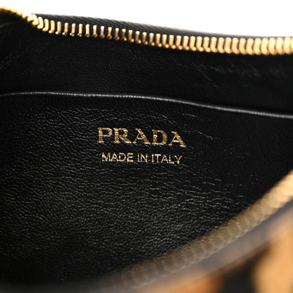 Prada Calf Hair Leopard Print Arque Shoulder Bag Honey 6 of 10