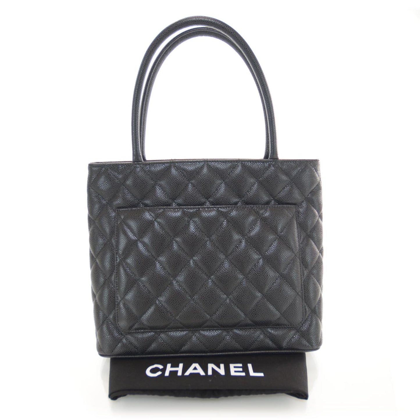 Caviar Medallion Tote Black