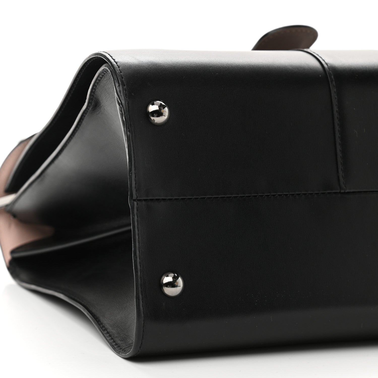 Delvaux Boxed Calfskin MM Magic Brillant Satchel Black Multicolor 9 of 17