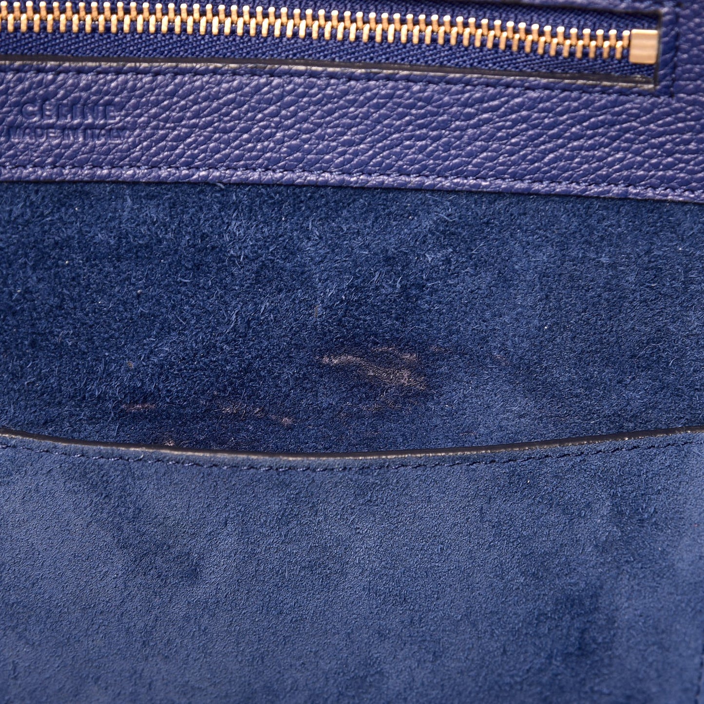 Soft Grained Calfskin Small Belt Cabas Phantom Indigo