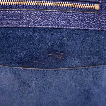 Celine Soft Grained Calfskin Small Belt Cabas Phantom Indigo 9 of 10