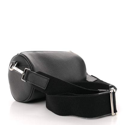 Christian Dior HOMME Grained Calfskin Mens Roller Pouch Black 2 of 10
