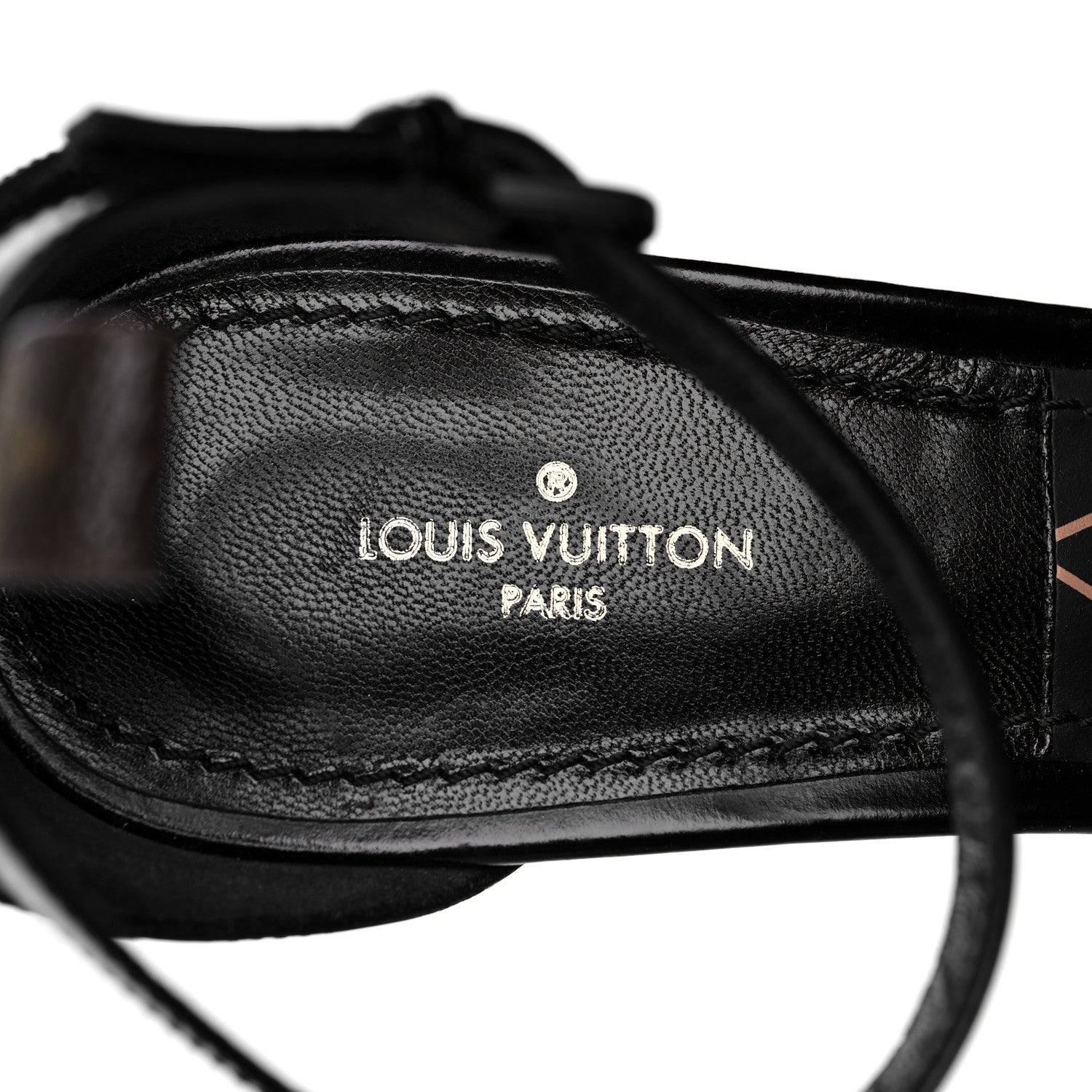 Louis Vuitton Calfskin Monogram Eldorado Sandals 39.5 Black 9 of 9