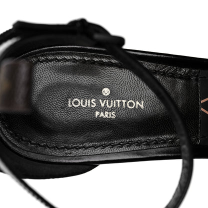 Louis Vuitton Calfskin Monogram Eldorado Sandals 39.5 Black 9 of 9