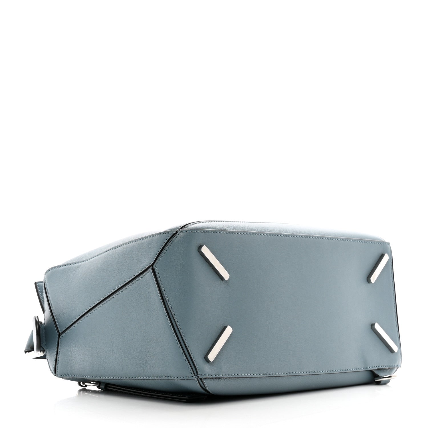 Loewe Calfskin Medium Puzzle Bag Stone Blue 4 of 9