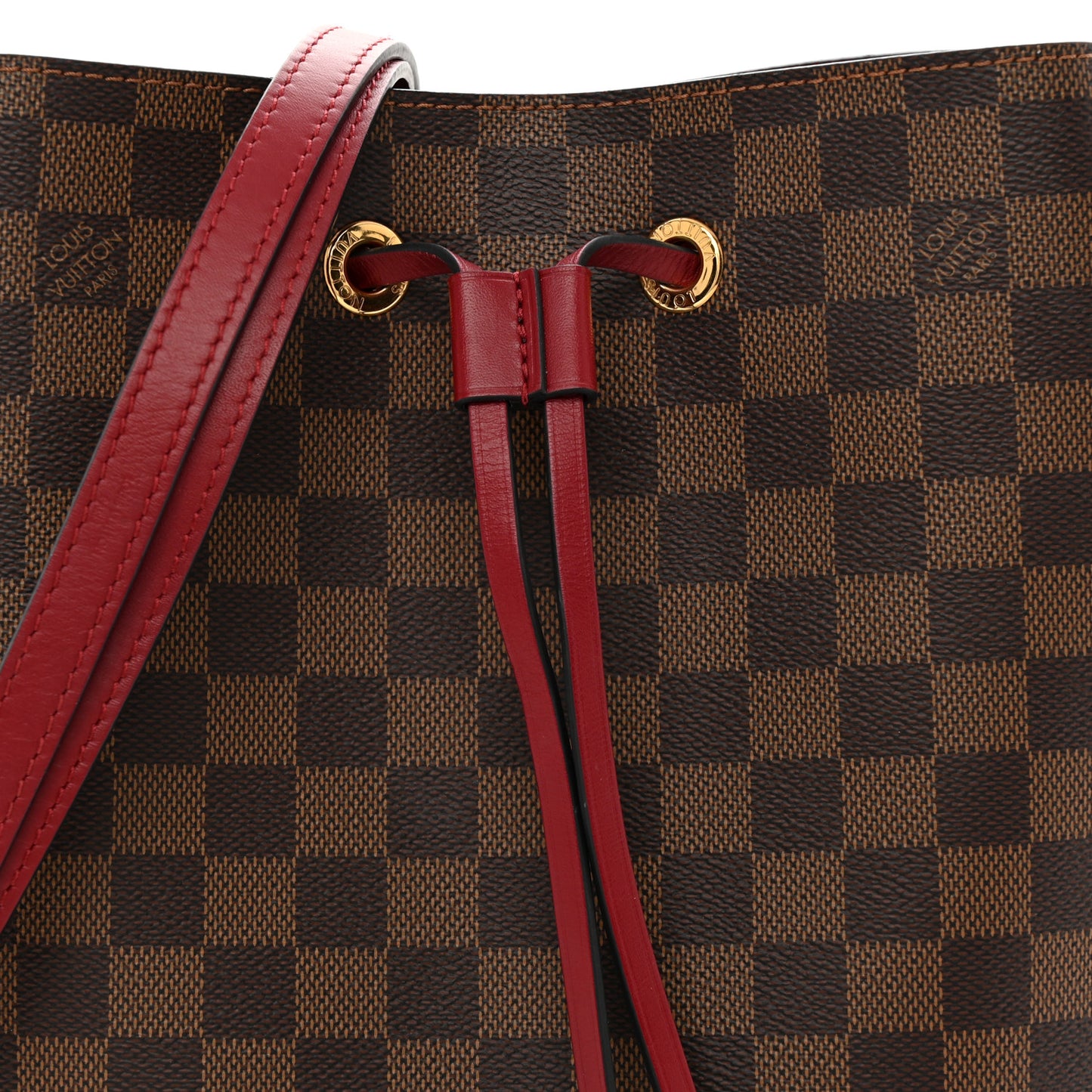 Damier Ebene Neonoe MM Cherry Berry