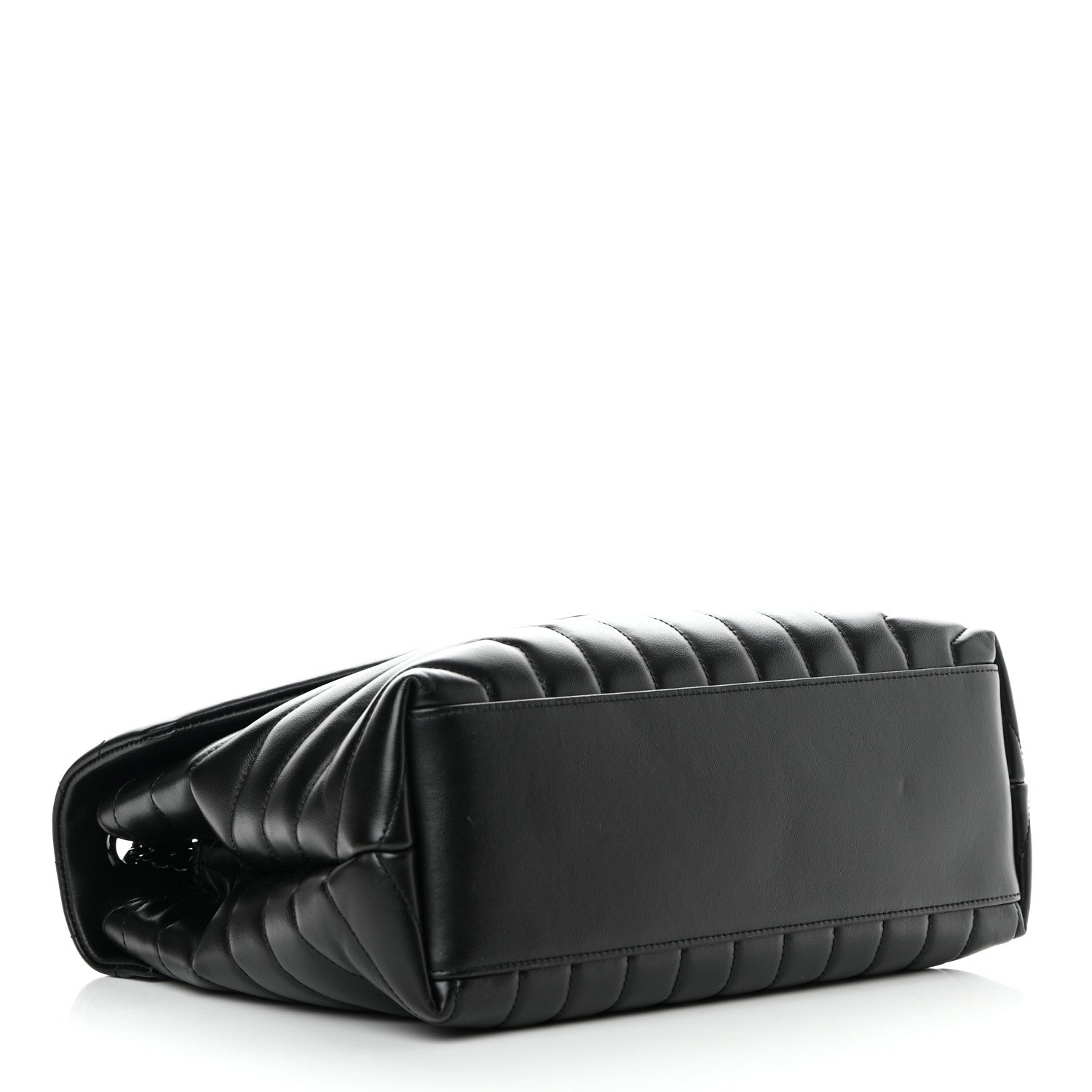 Saint Laurent Calfskin Y Quilted Monogram Monochrome Medium Loulou Chain Satchel Black 4 of 13