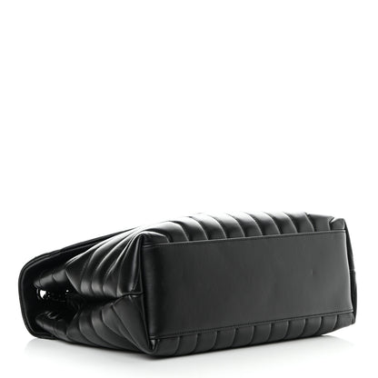 Saint Laurent Calfskin Y Quilted Monogram Monochrome Medium Loulou Chain Satchel Black 4 of 13