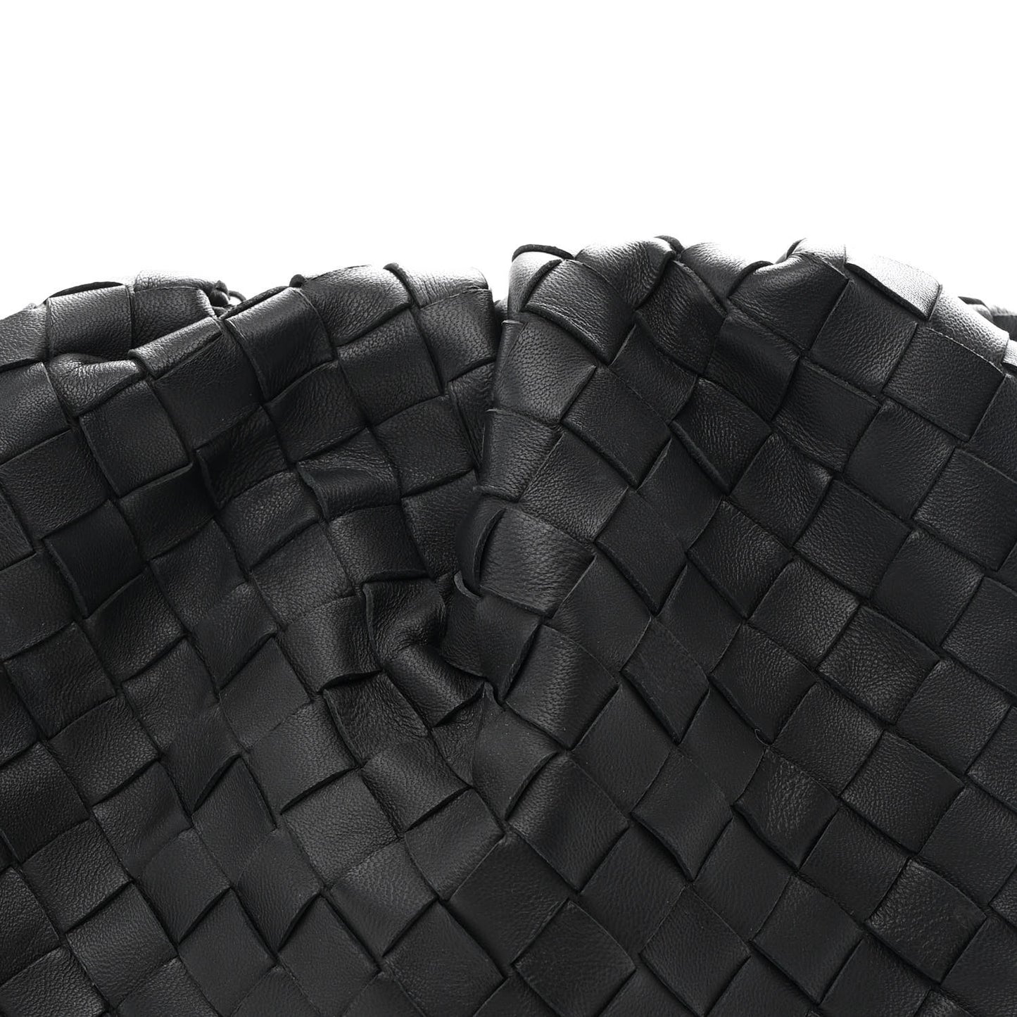 Nappa Maxi Intrecciato The Pouch Oversized Clutch Black