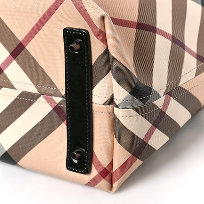 Burberry Supernova Check Large Nickie Tote Black 9 of 9