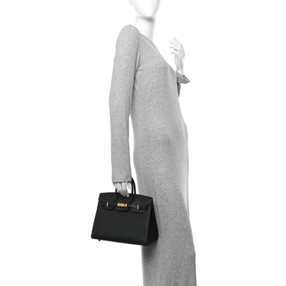 Hermes Epsom Birkin Sellier 25 Black 2 of 11