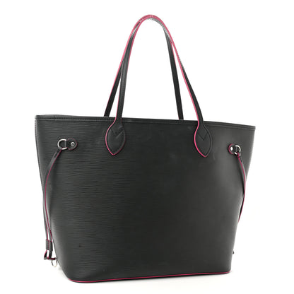 Louis Vuitton Epi Neverfull MM Black Hot Pink 4 of 12