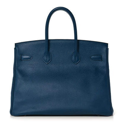Hermes Epsom Birkin 35 Bleu Izmir 4 of 36