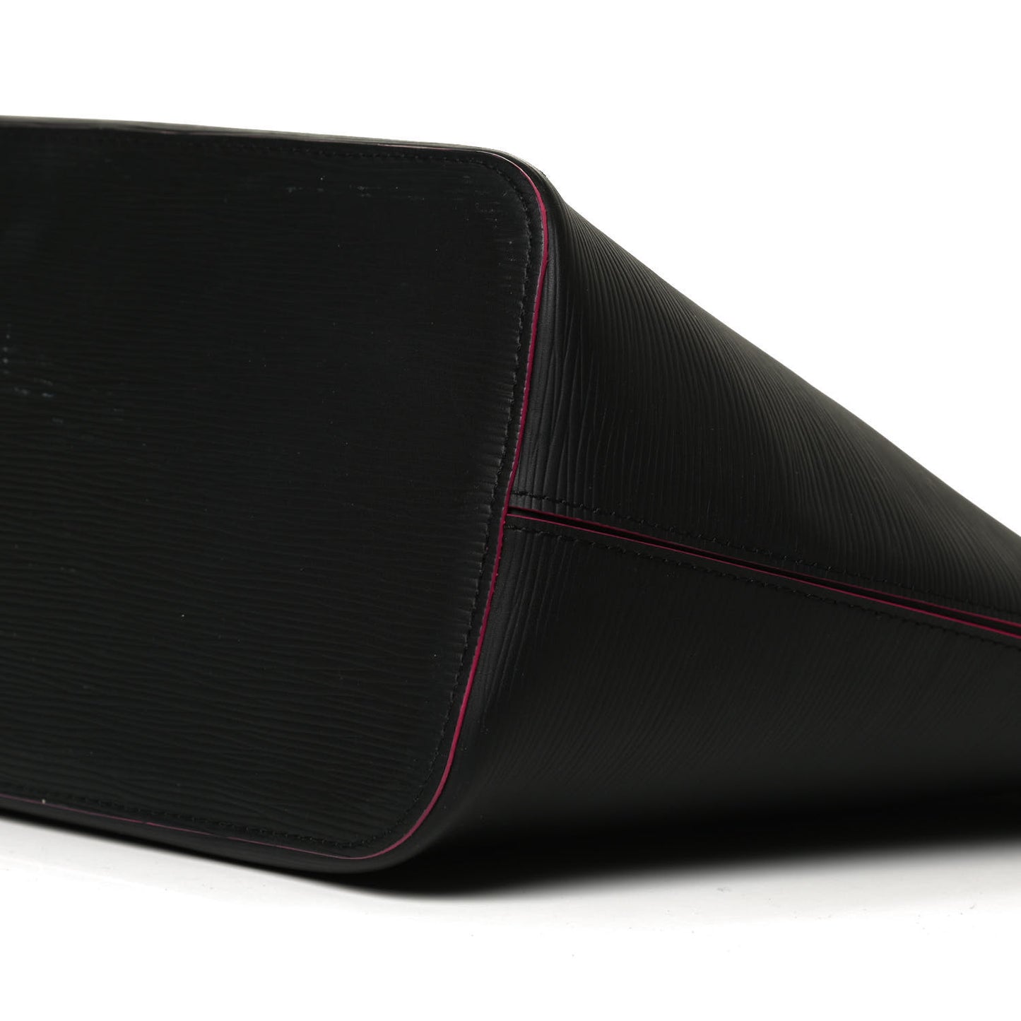 Epi Neverfull MM Black Hot Pink