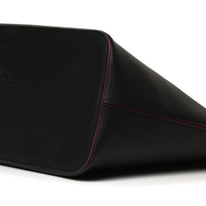 Louis Vuitton Epi Neverfull MM Black Hot Pink 9 of 15