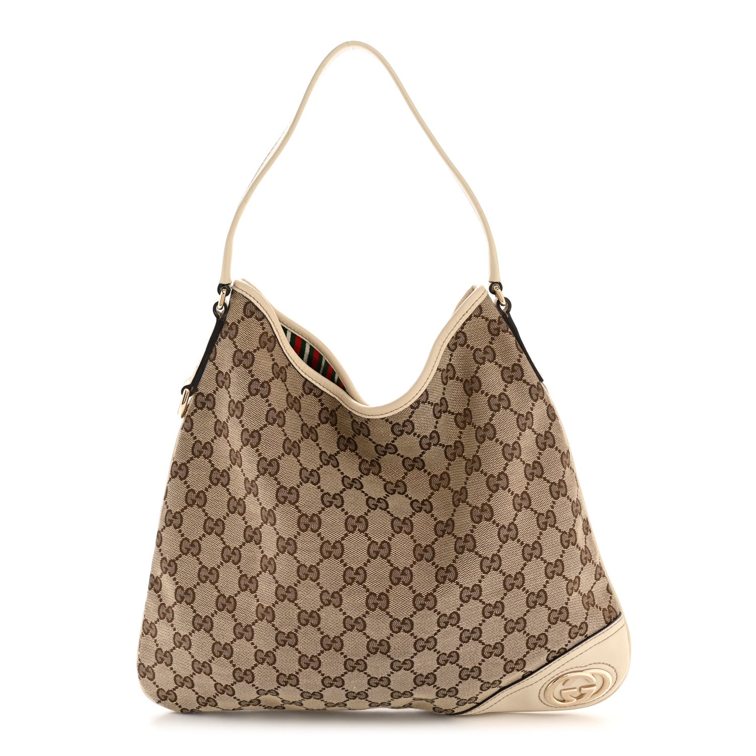 Gucci Monogram Medium New Britt Hobo Off White Off White 1 of 14