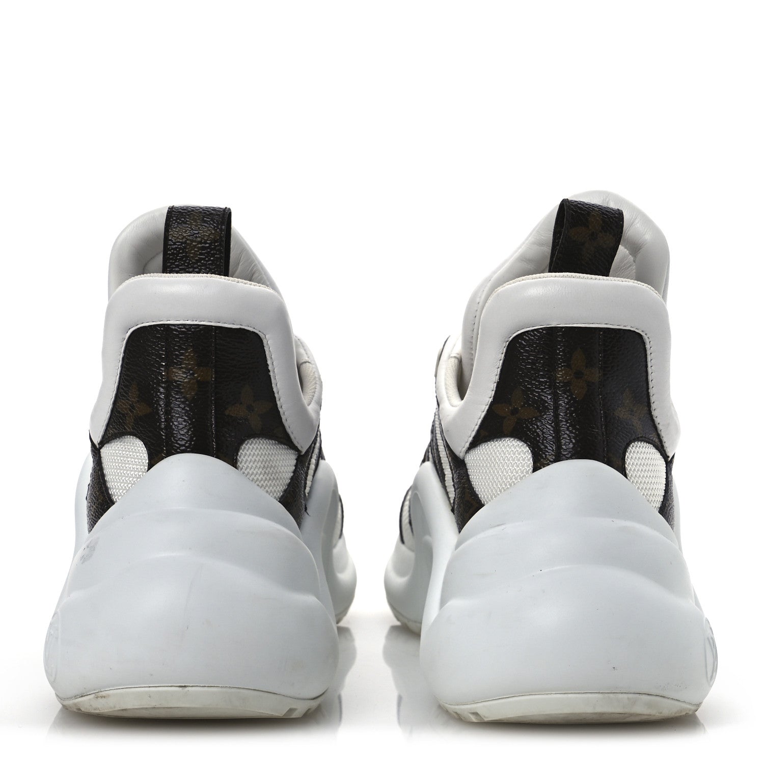 Louis Vuitton Patent Monogram LV Archlight Sneakers 38 White 6 of 14