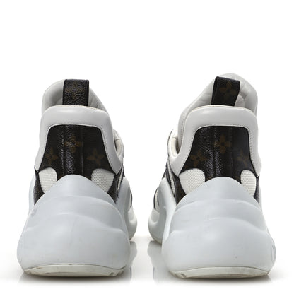 Louis Vuitton Patent Monogram LV Archlight Sneakers 38 White 6 of 14