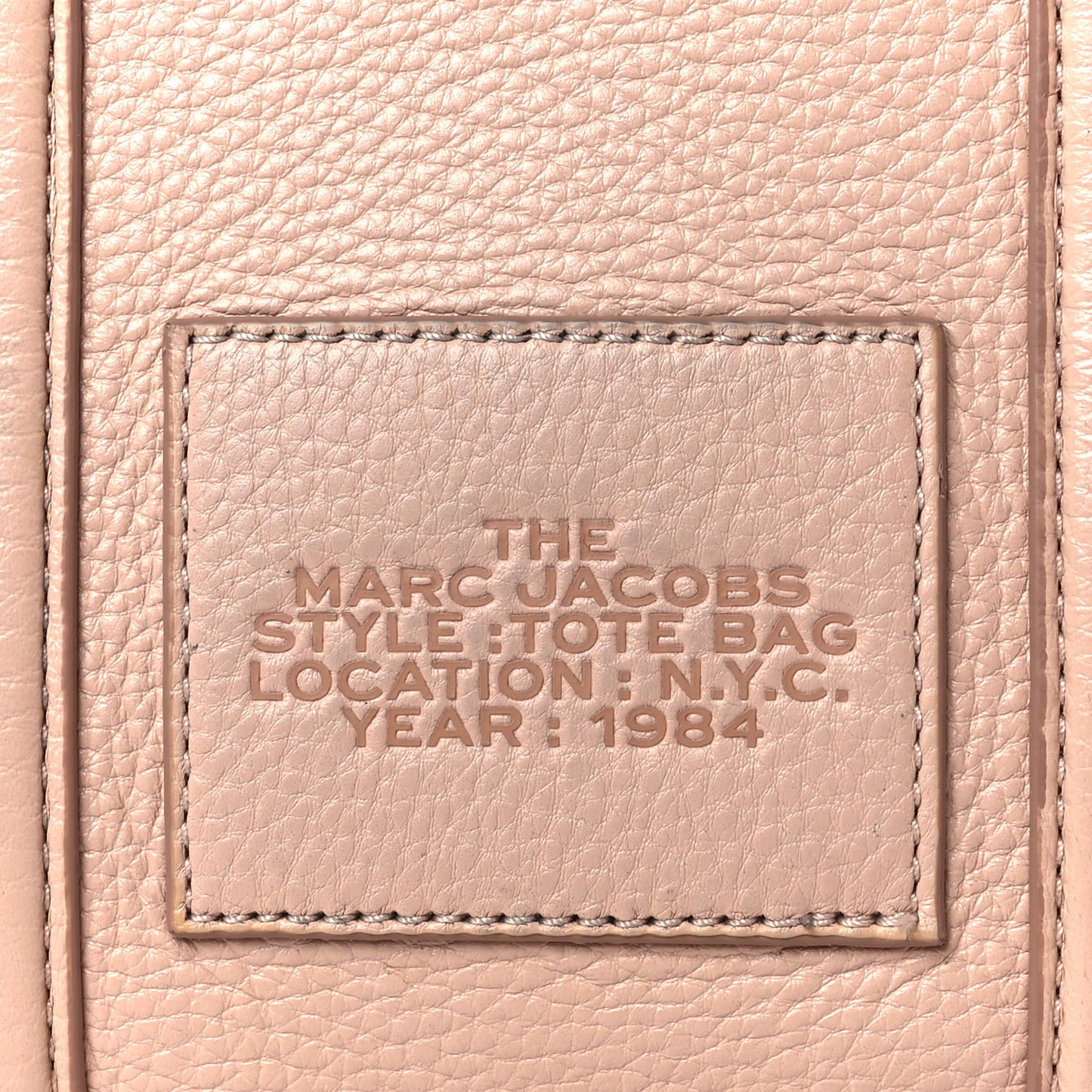 Grained Calfskin Small The Tote Bag Rose Dust