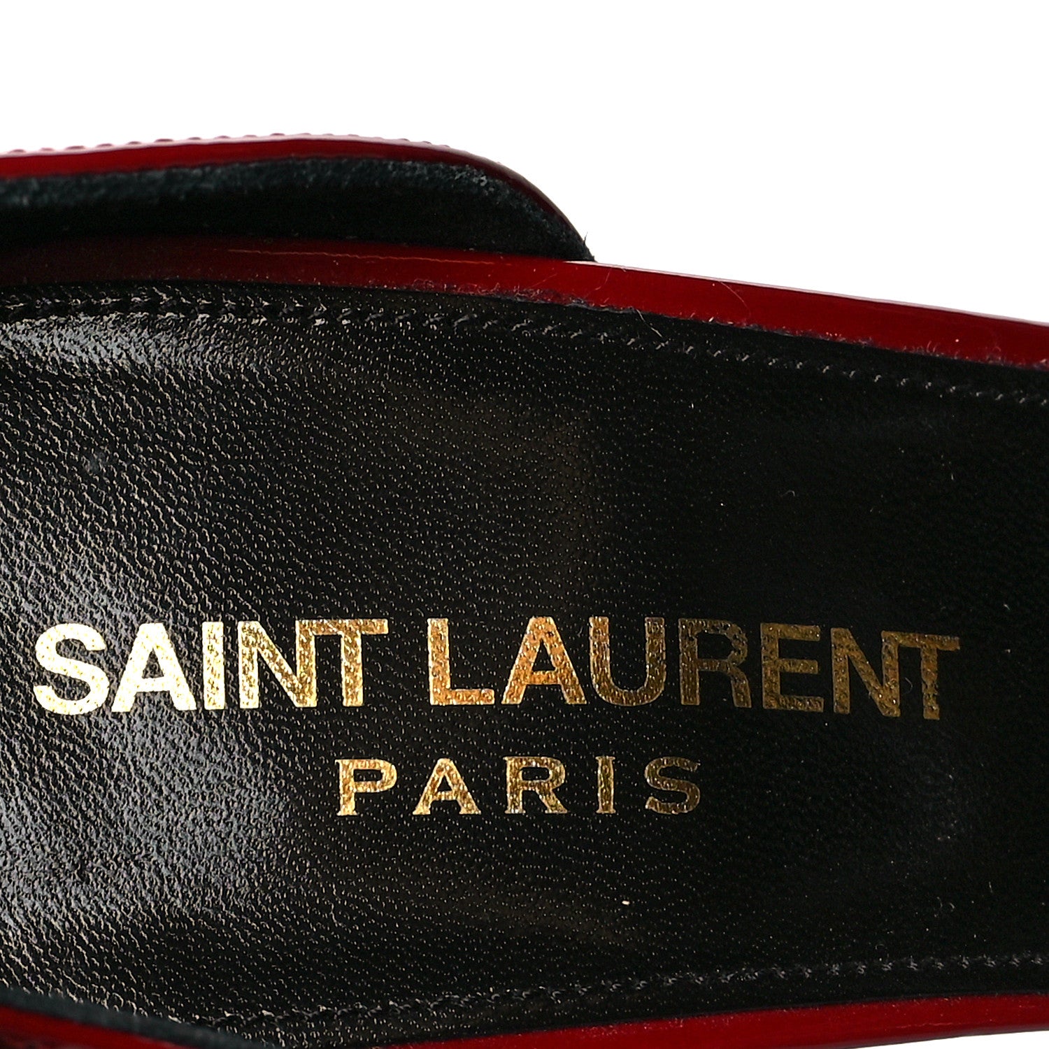 Saint Laurent Patent Opyum 110 Sandals 36.5 Hot Red 6 of 8