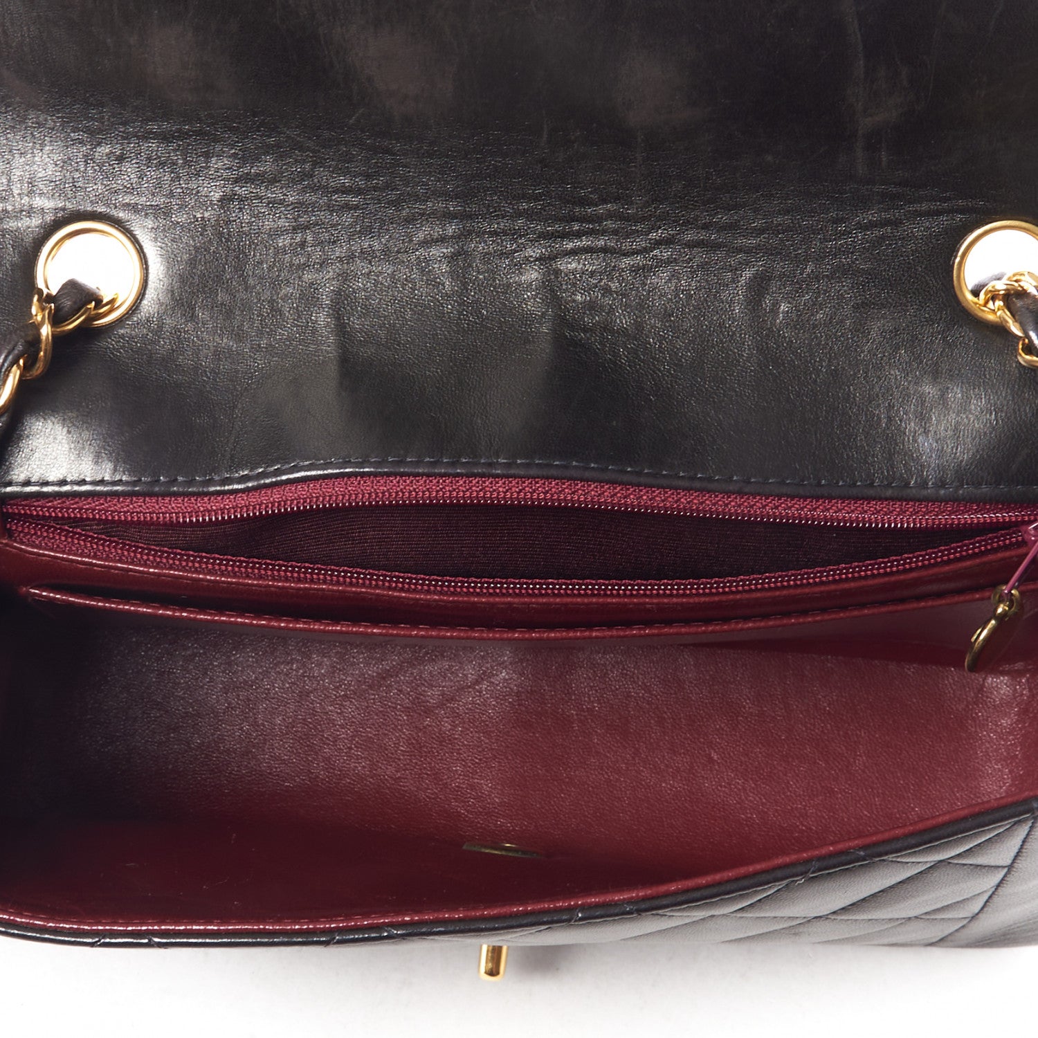Chanel Lambskin Quilted Medium Single Flap Black 7 of 10