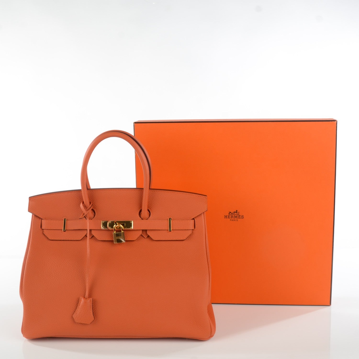 Hermes Togo Birkin 35 Orange 15 of 17