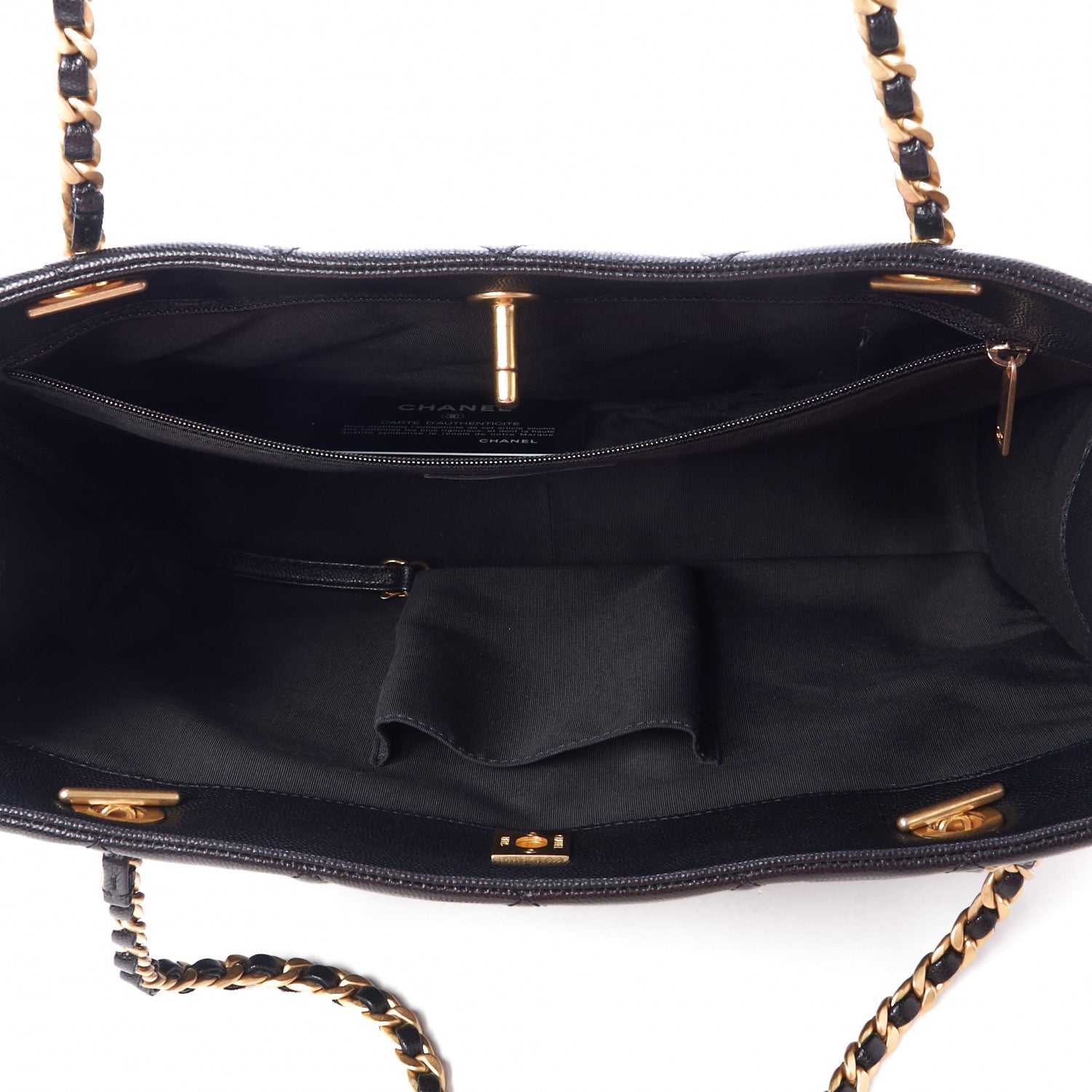 Chanel Caviar Quilted Sweet Classic Shopping Tote Black 6 of 9