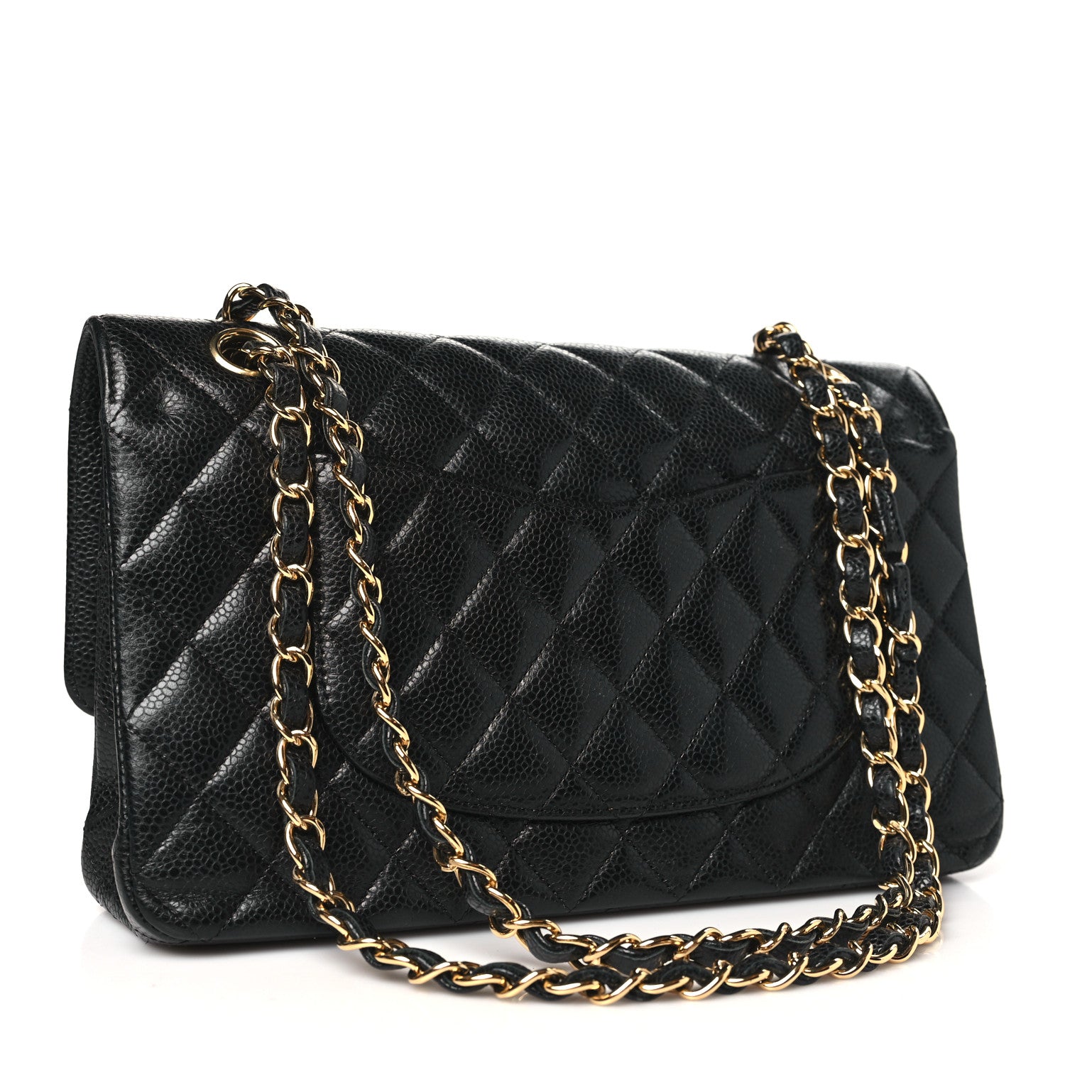 Chanel Caviar Quilted Medium Double Flap Black 3 of 10