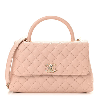 Chanel Caviar Quilted Small Coco Handle Flap Light Pink 1 of 10